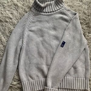 Grey turtle neck